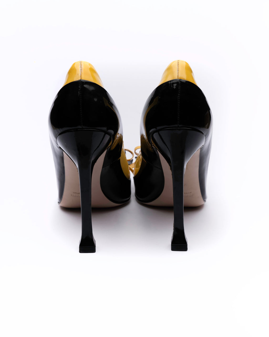 Miu Miu Fall 2010 Two-Tone Patent Leather Bow Pumps
