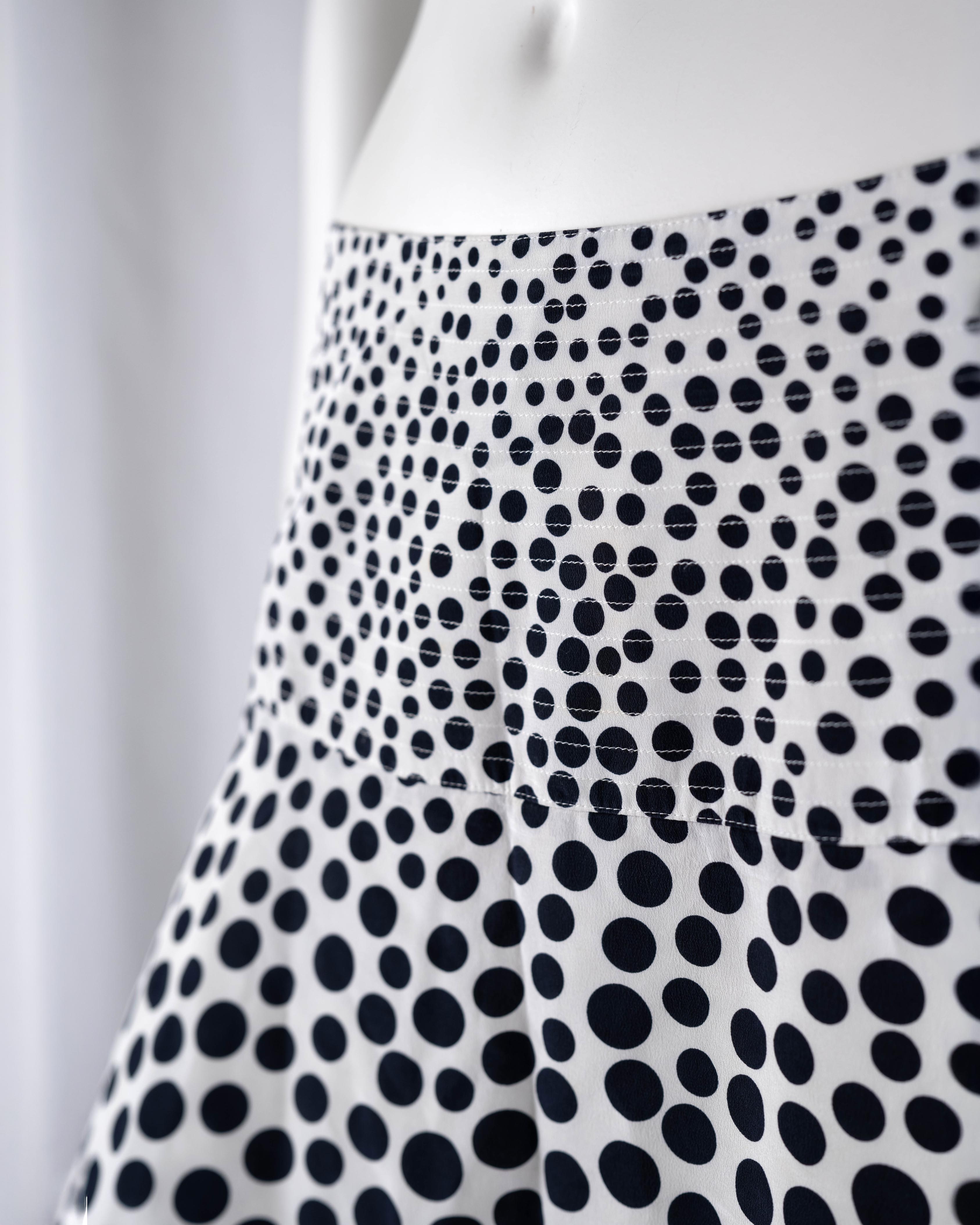 Betty Barclay Silk Polka Dot Midi Skirt