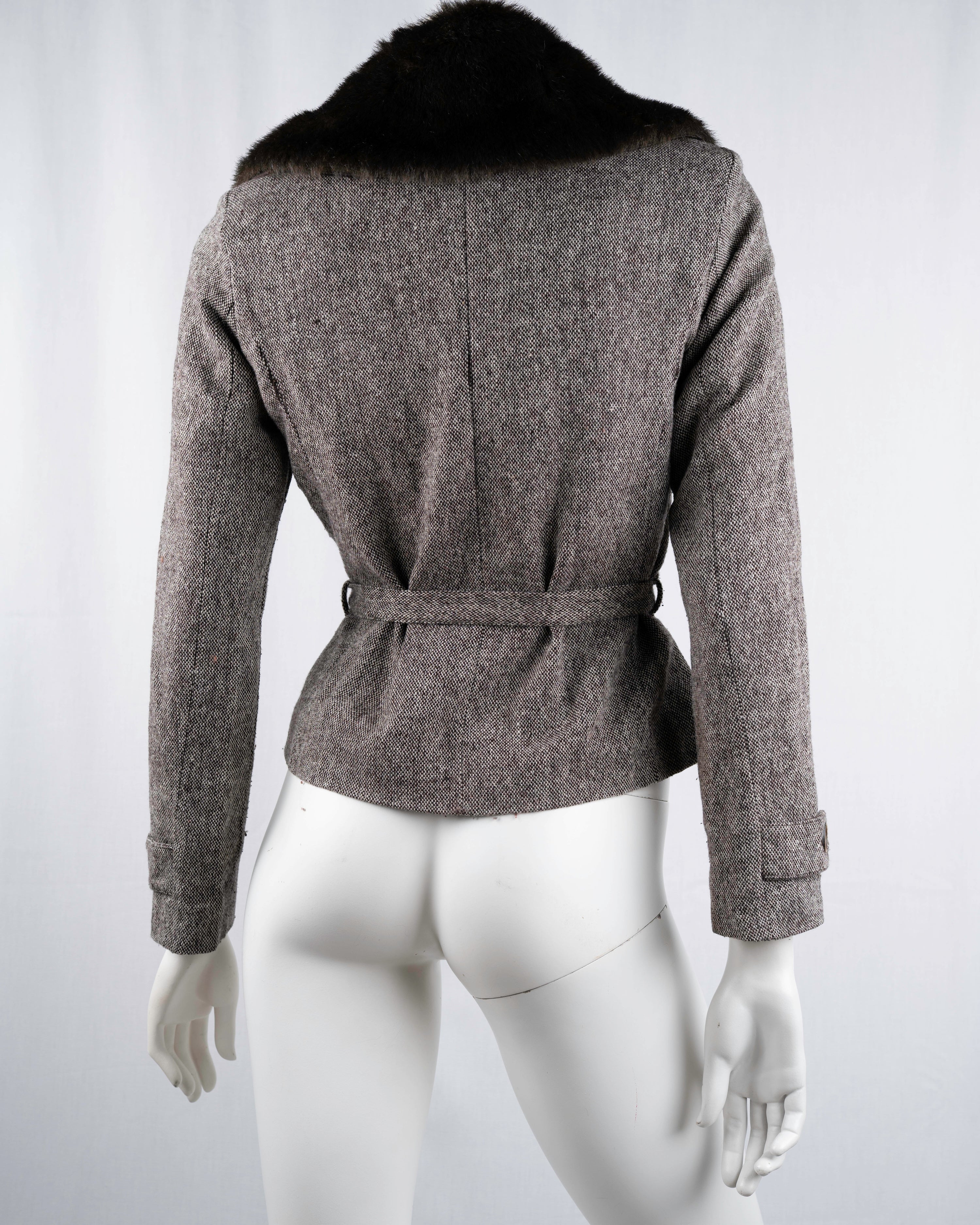 Morgan de Toi Grey Wool Jacket