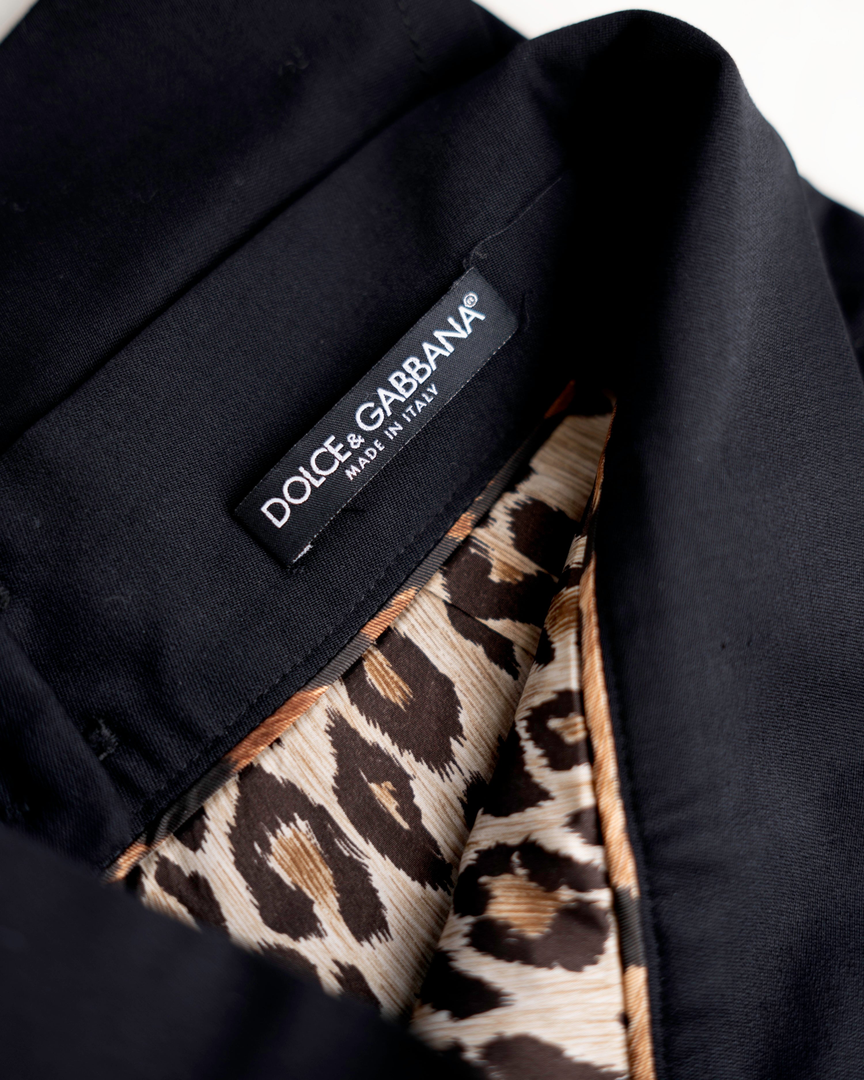 Dolce & Gabbana Black High-Waist Pleated Mini Skirt