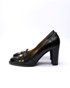 Dolce & Gabbana Leather Loafer Heels