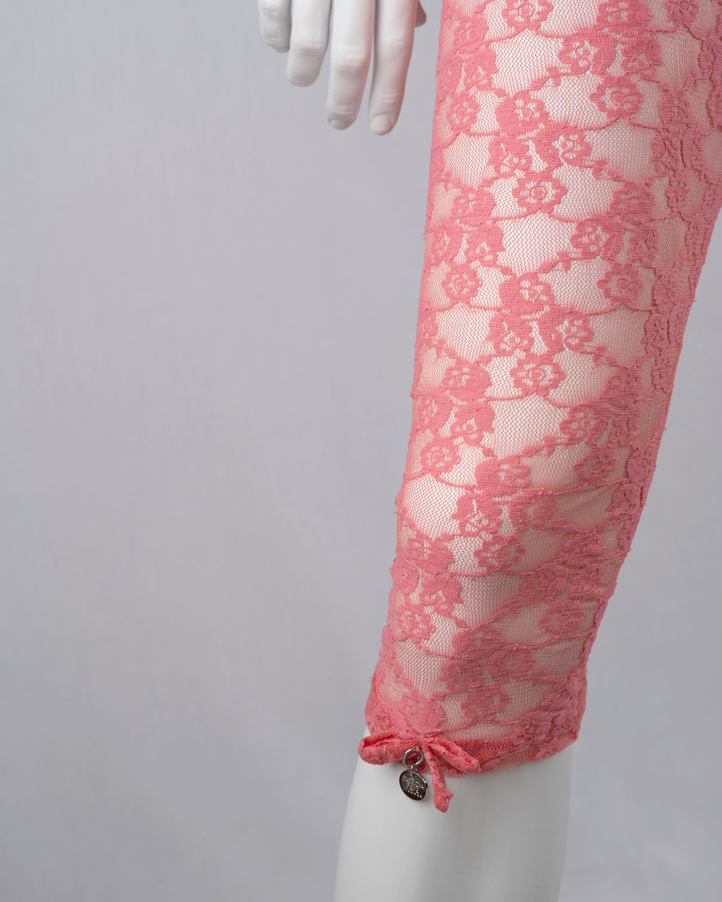 Patrizia Pepe Pink Lace Capri Leggings
