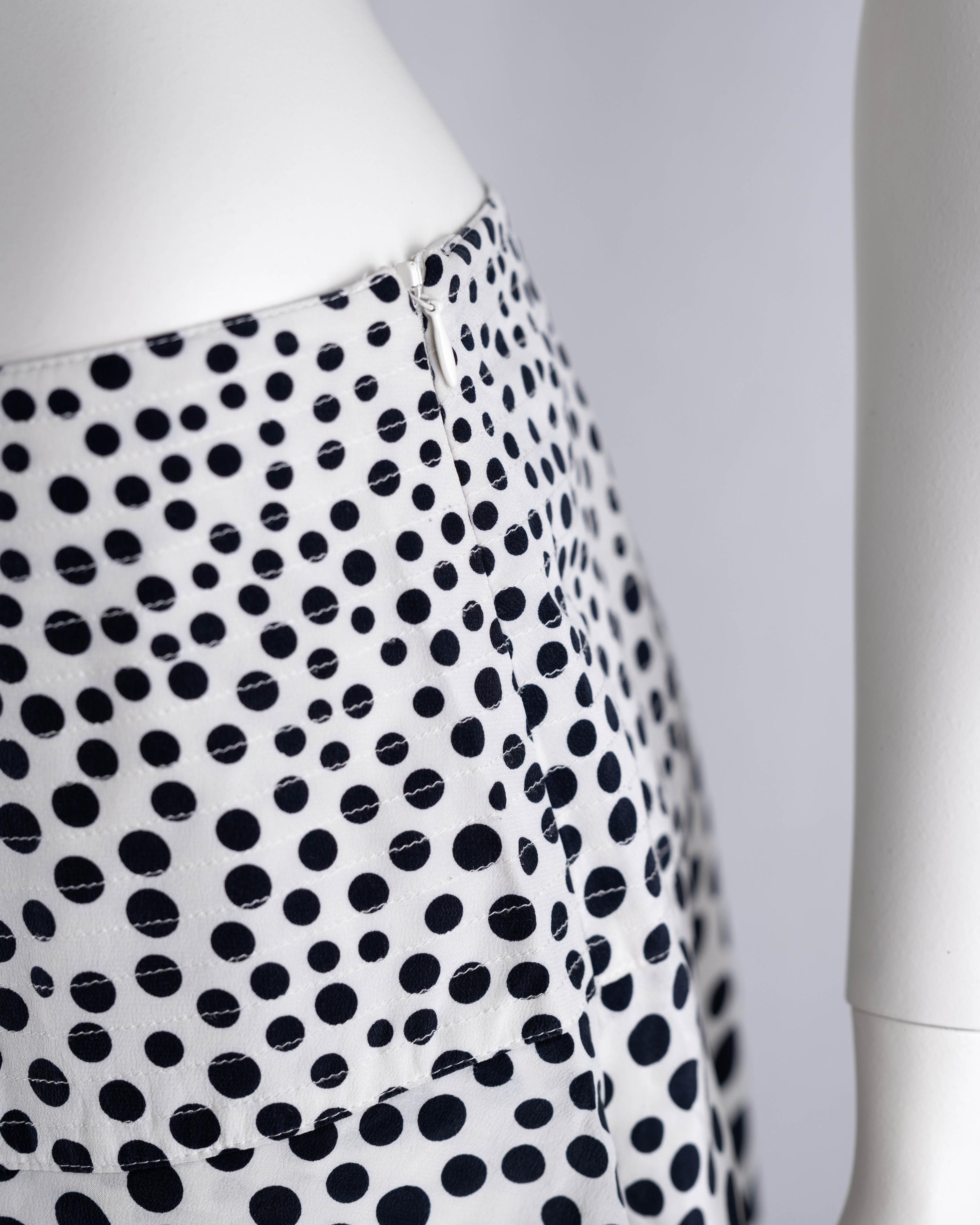 Betty Barclay Silk Polka Dot Midi Skirt