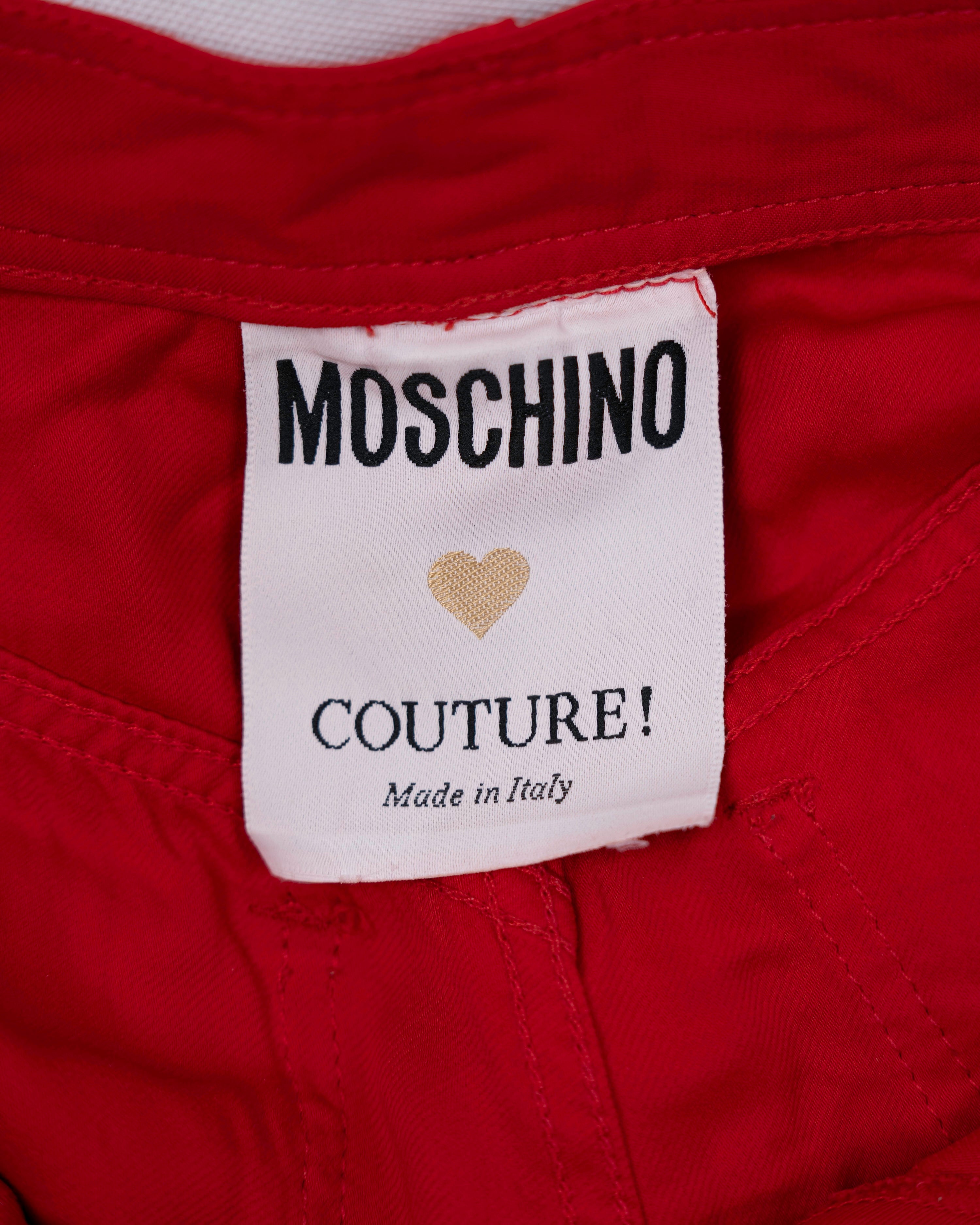 Moschino Couture Blood Red Capri Pants
