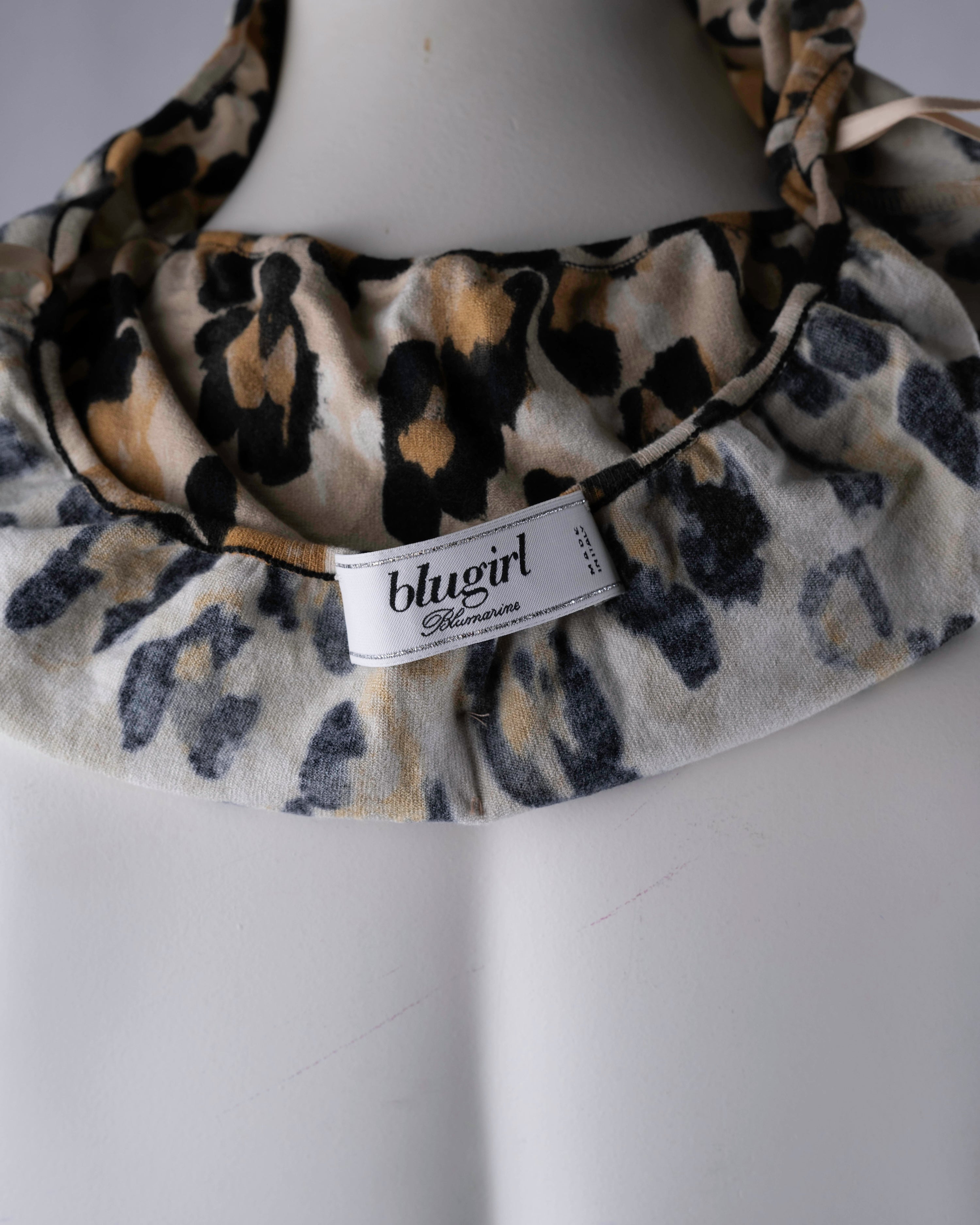 Blugirl Blumarine Leopard Print Bandeau Top