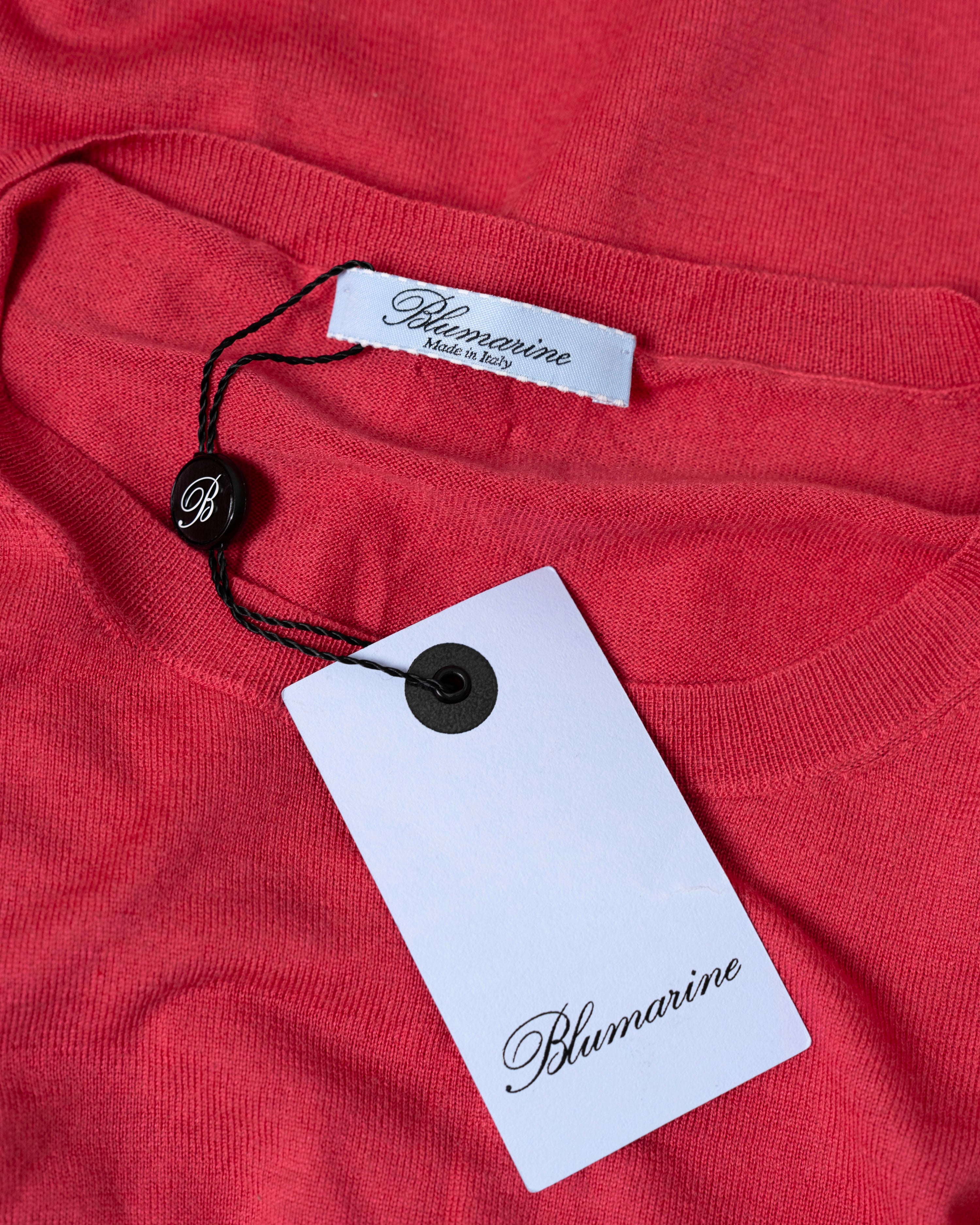 Blumarine Coral Silk Cashmere Sweater