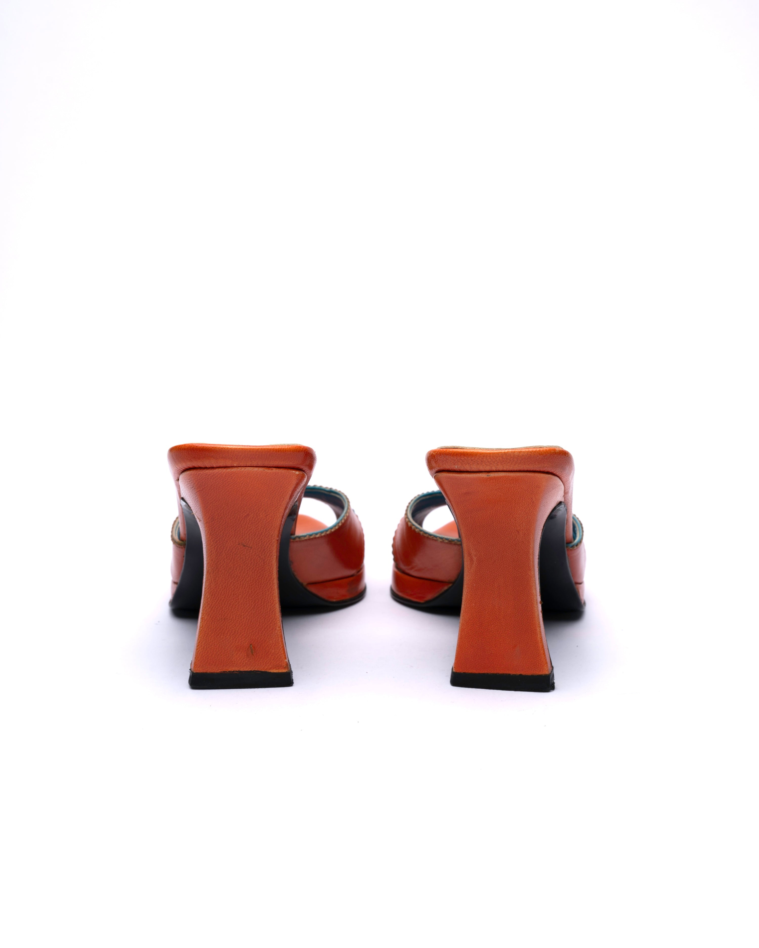 Luciano Padovan Leather Mule Heels