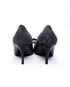 Dolce & Gabbana Suede & Leather Bow Pumps