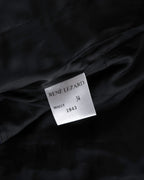 René Lezard Navy Silk Corset Top with Side Zip