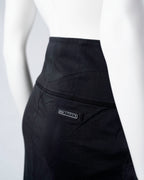 Prada Black High-Waist Pencil Skirt with Side Zip