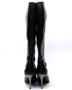 Kalliste Snake-Embossed Leather Knee-High Boots
