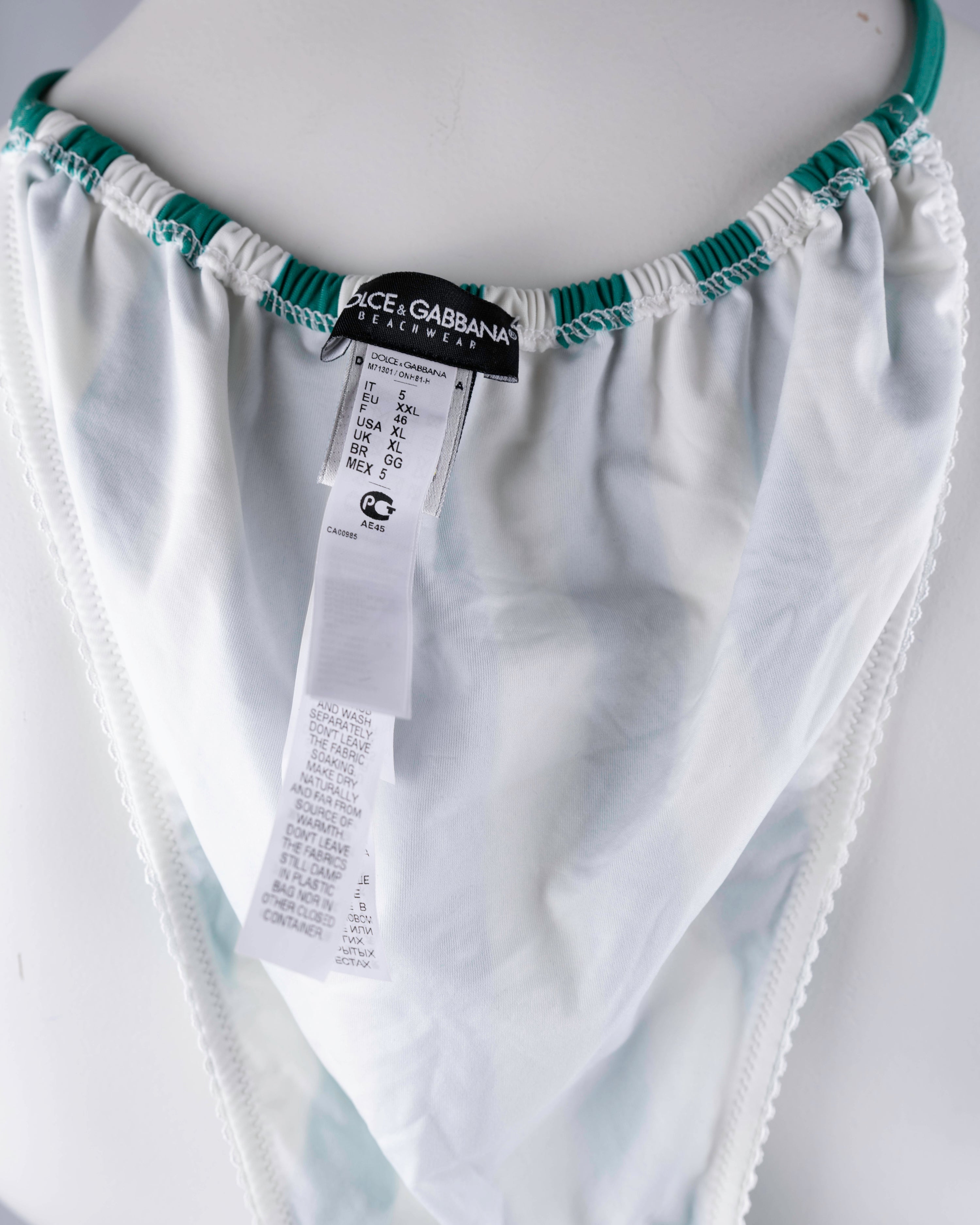 Dolce & Gabbana Beachwear Striped Bikini Set
