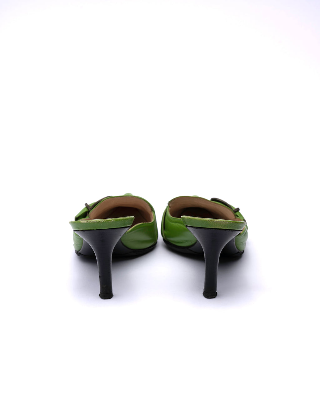 Gianni Versace Leather Mule Heels