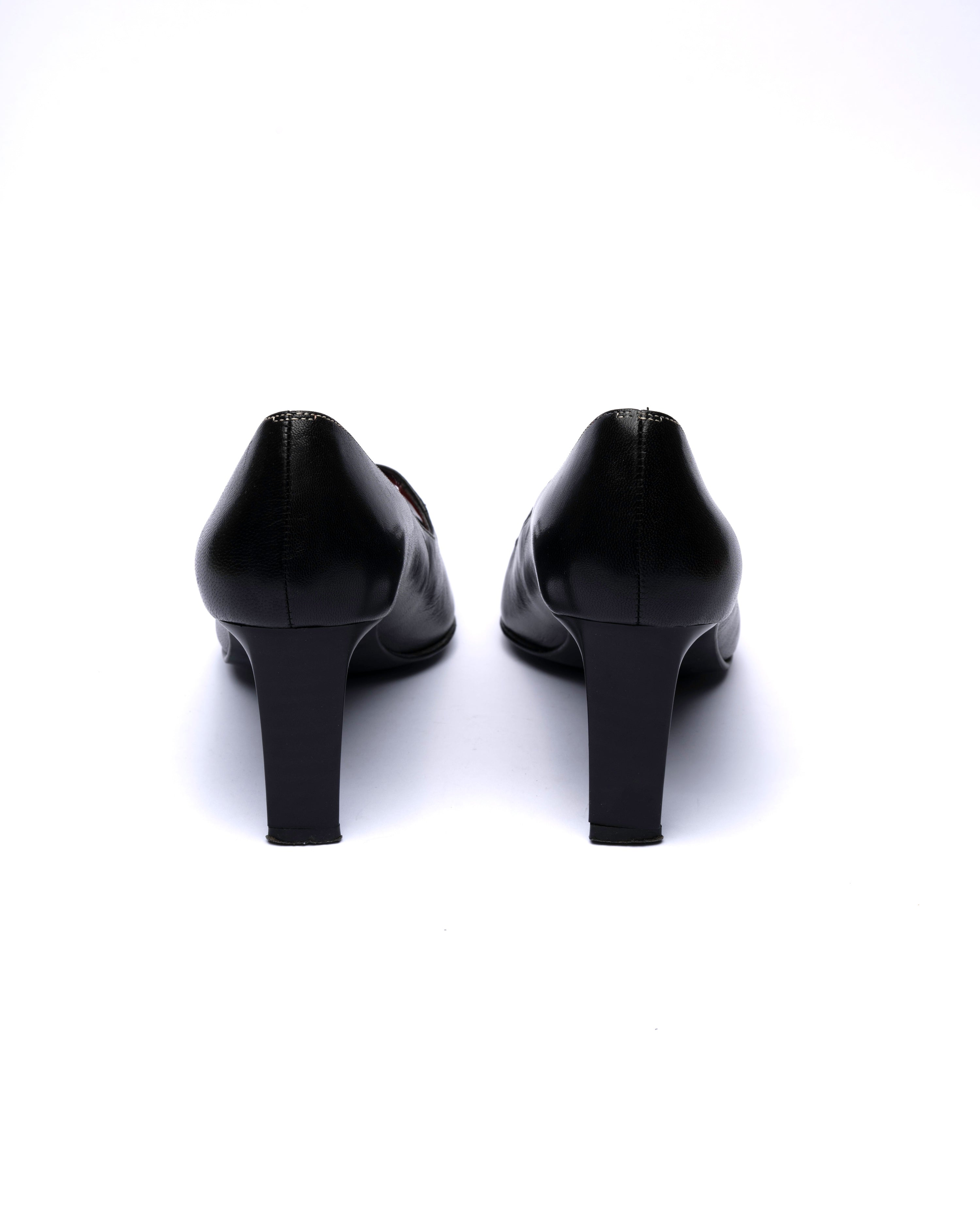 J. Metayer Leather Mary Jane Heels