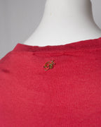 Blumarine Coral Silk Cashmere Sweater