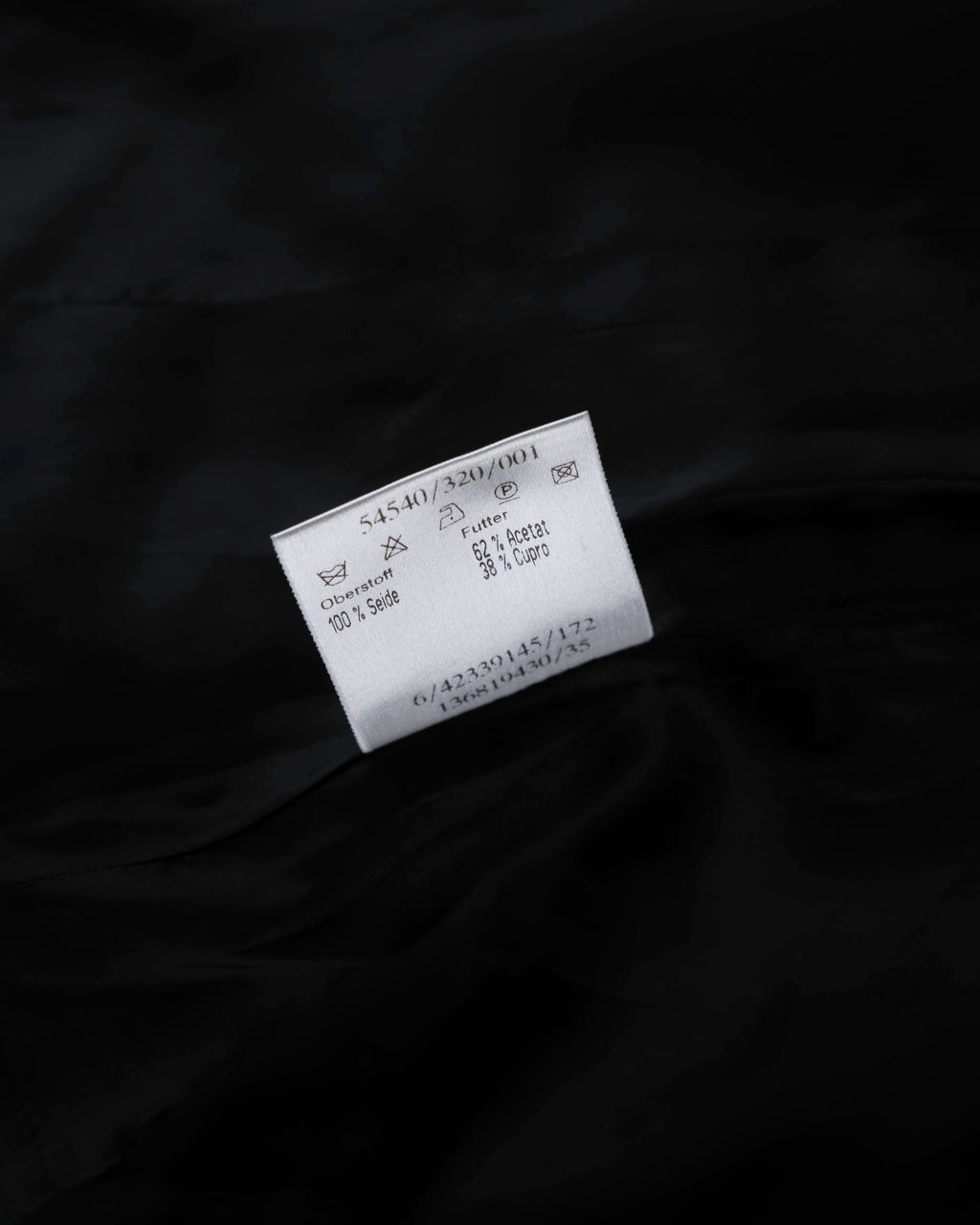 René Lezard Navy Silk Corset Top with Side Zip