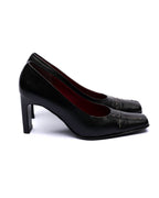 Pierre Chupin Black Leather Pumps