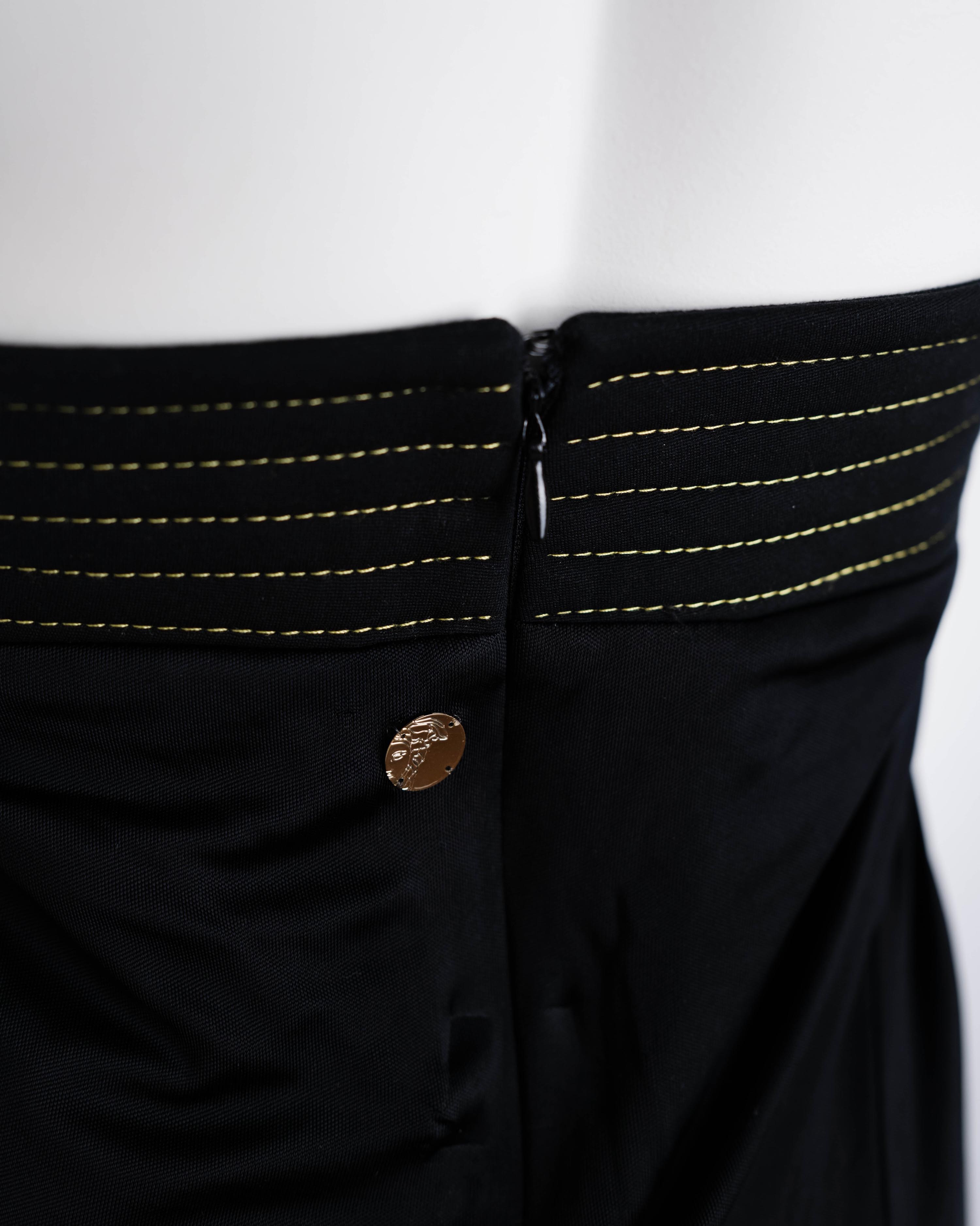 Versace Collection Viscose Maxi Skirt