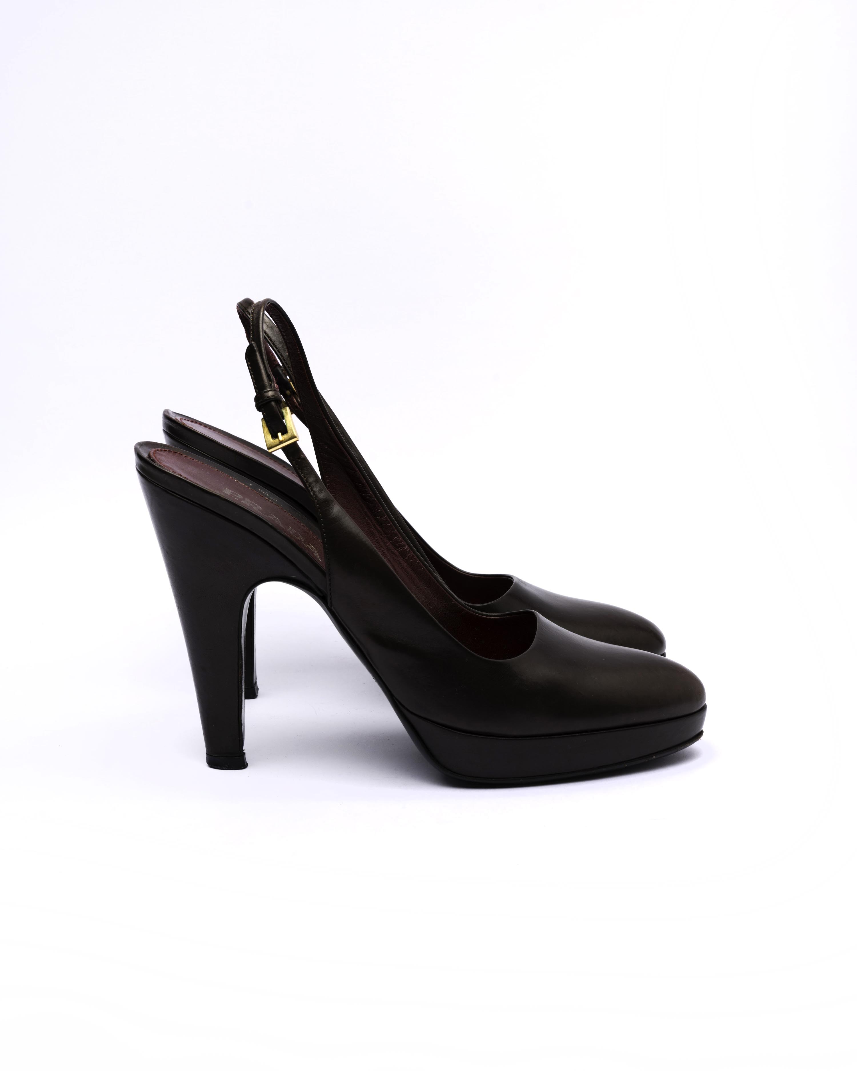Prada Platform Slingback Pumps