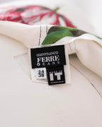Gianfranco Ferré Jeans Botanical Print Capri Pants