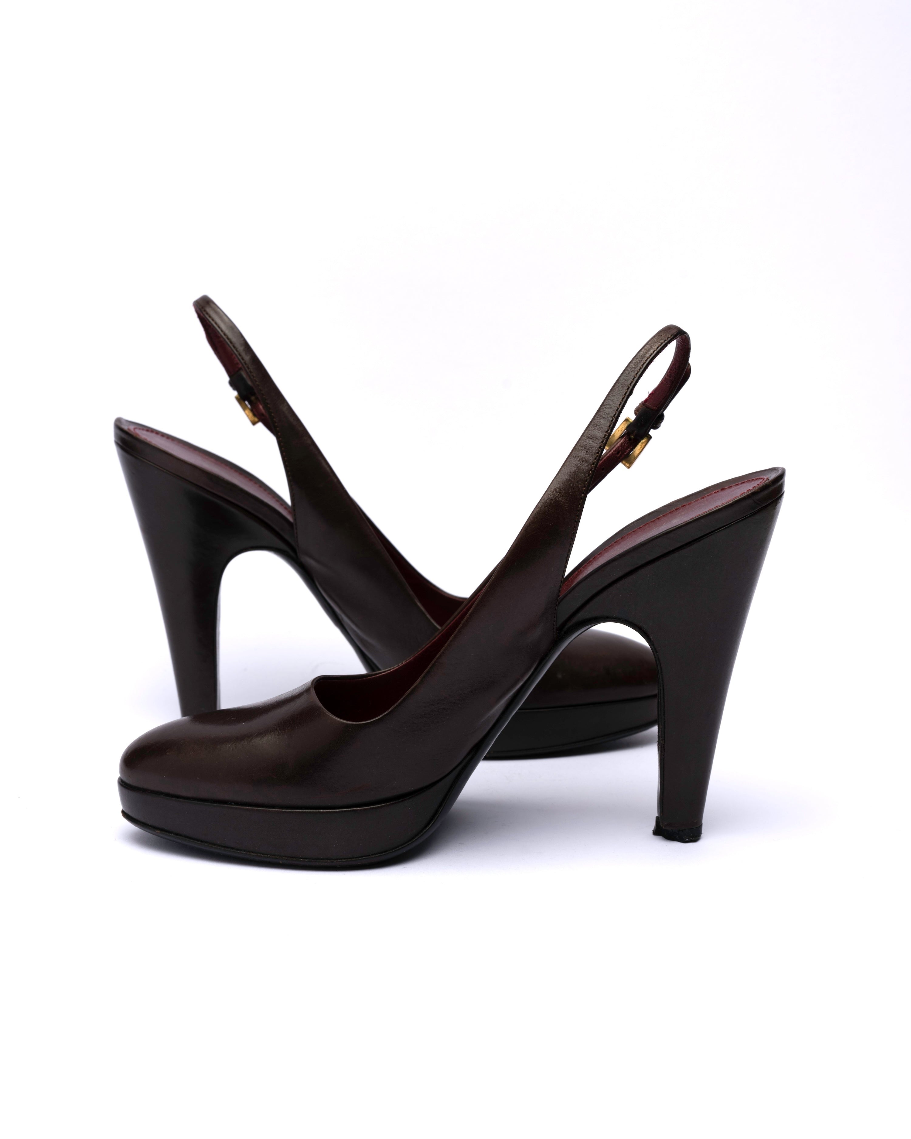 Prada Platform Slingback Pumps