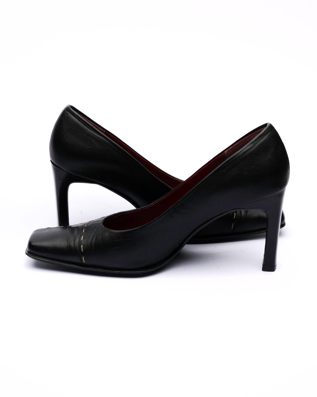 Pierre Chupin Black Leather Pumps