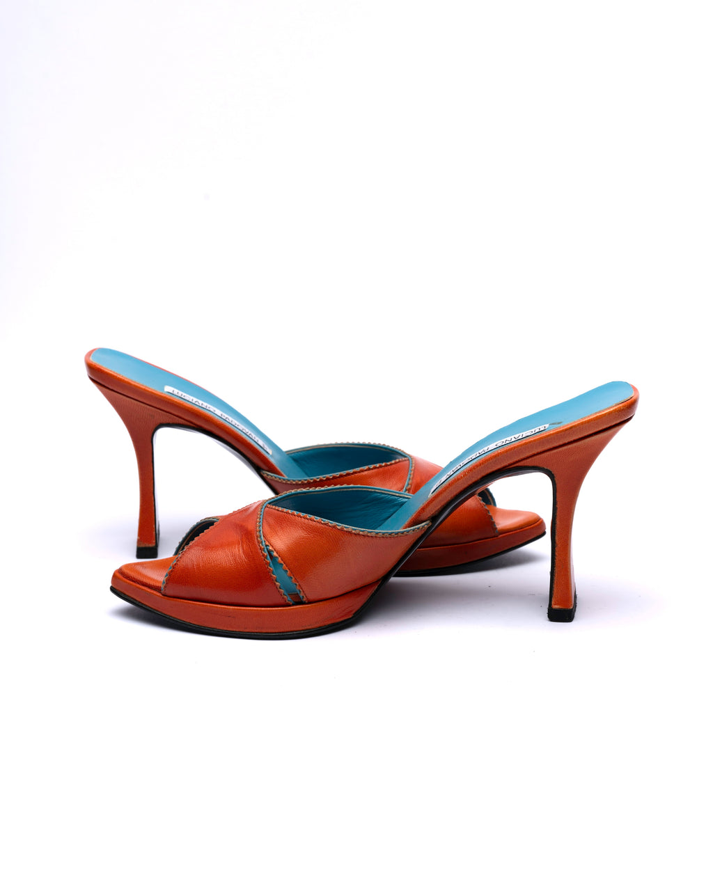 Luciano Padovan Leather Mule Heels