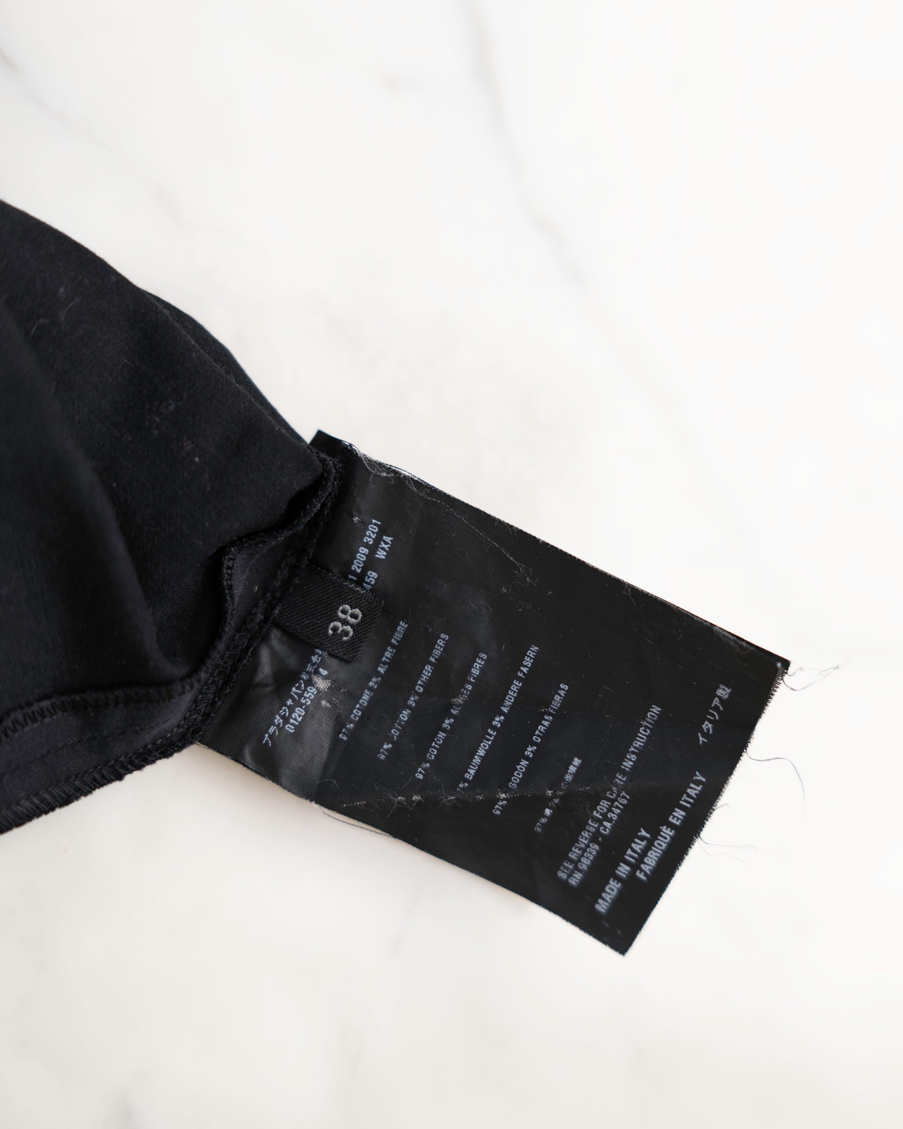 Prada Black High-Waist Pencil Skirt with Side Zip