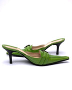Gianni Versace Leather Mule Heels