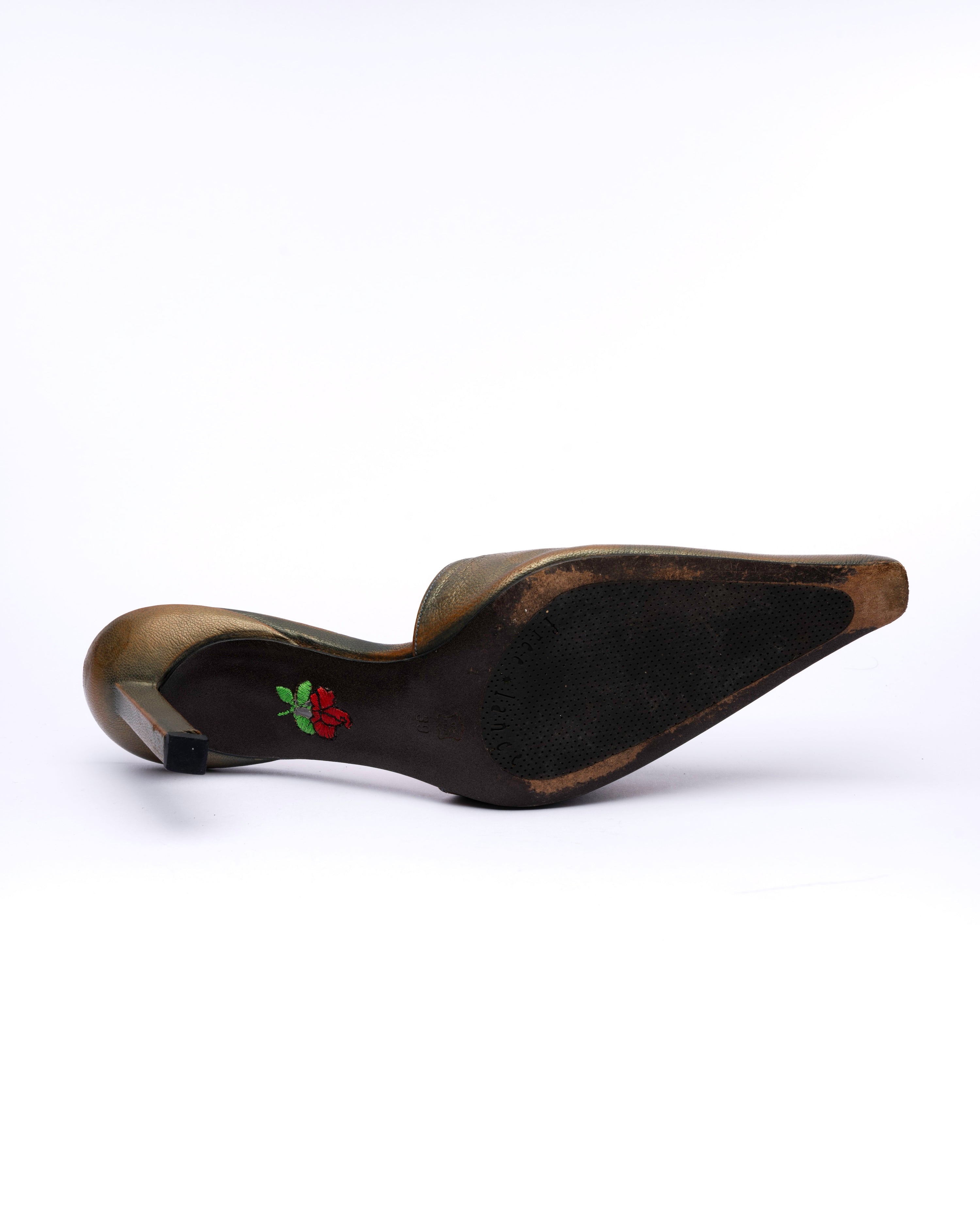 Free Lance Leather Mule Heels