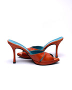 Luciano Padovan Leather Mule Heels