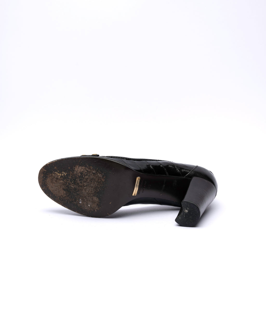 Dolce & Gabbana Leather Loafer Heels