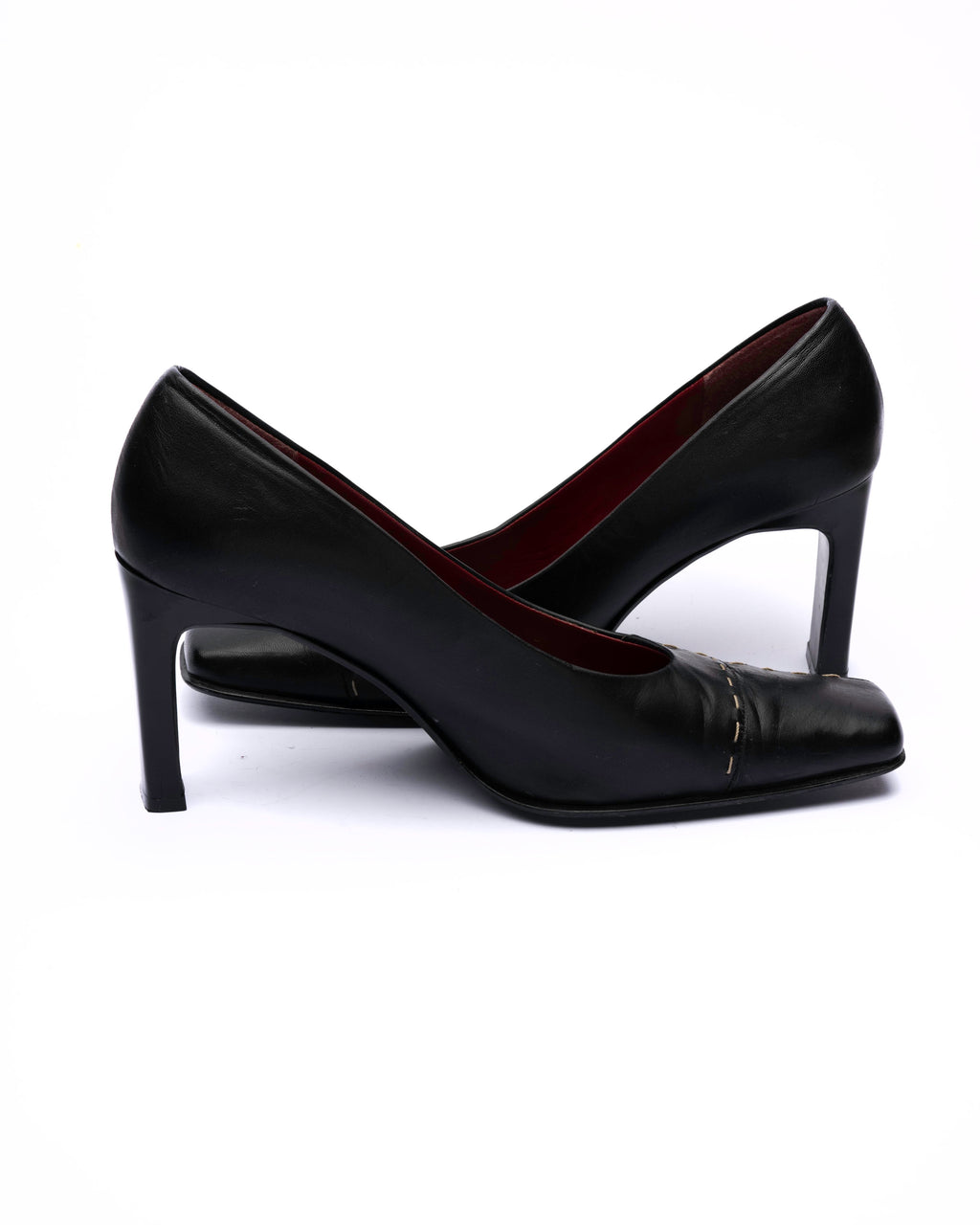 Pierre Chupin Black Leather Pumps