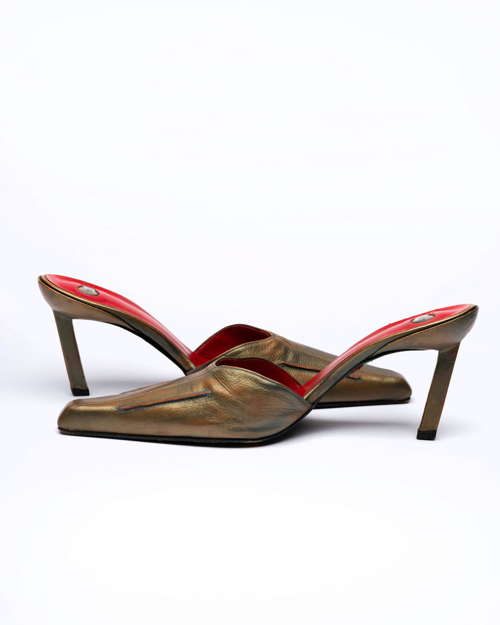 Free Lance Leather Mule Heels