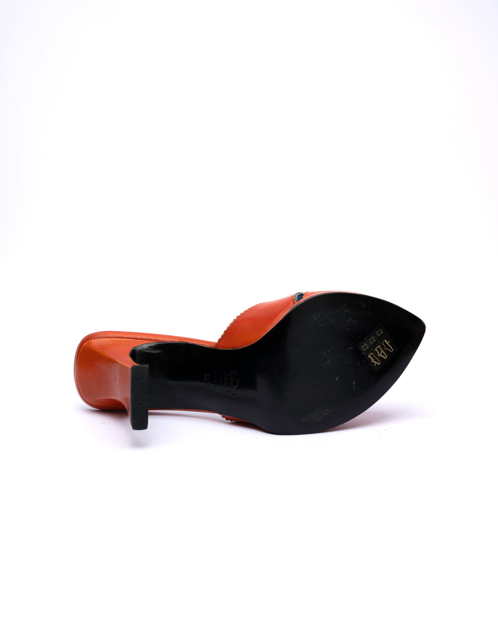Luciano Padovan Leather Mule Heels