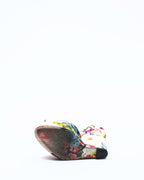 D&G Dolce & Gabbana Floral Print Fabric Platform Wedge Slingbacks