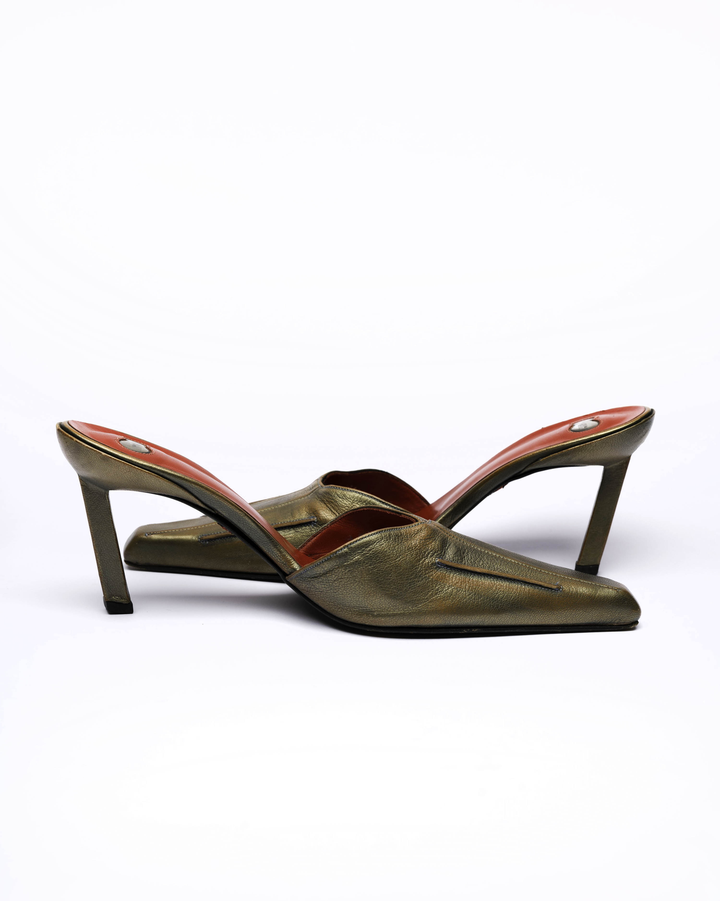 Free Lance Leather Mule Heels